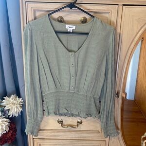Japna Green Blouse